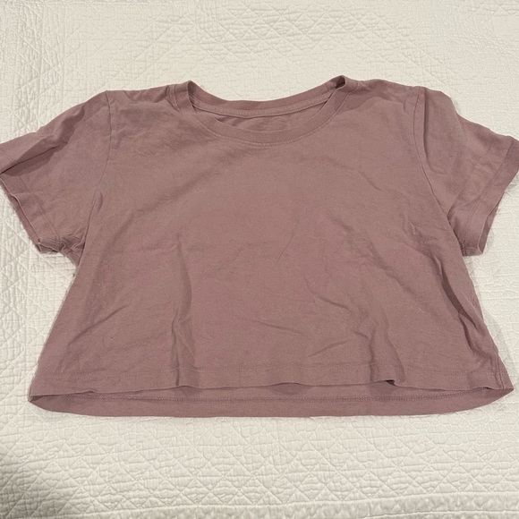 Urban Outfitters Mauve Cropped Tee size medium - Picture 1 of 2